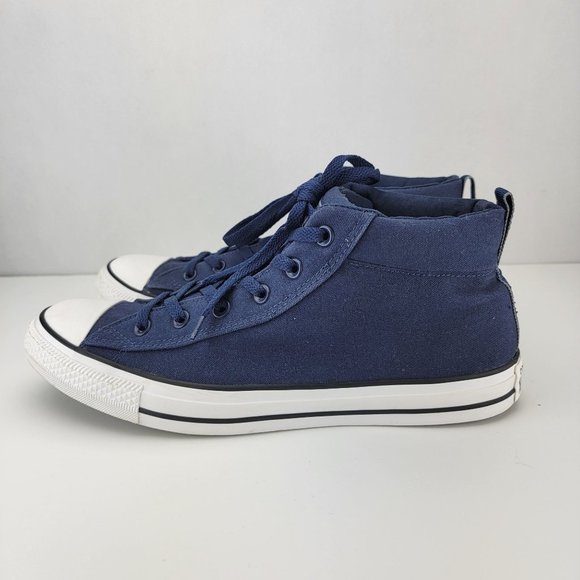 Converse All Star Unisex M11 W13 Blue Chuck Taylor Hi Mid Top Sneakers 157541F